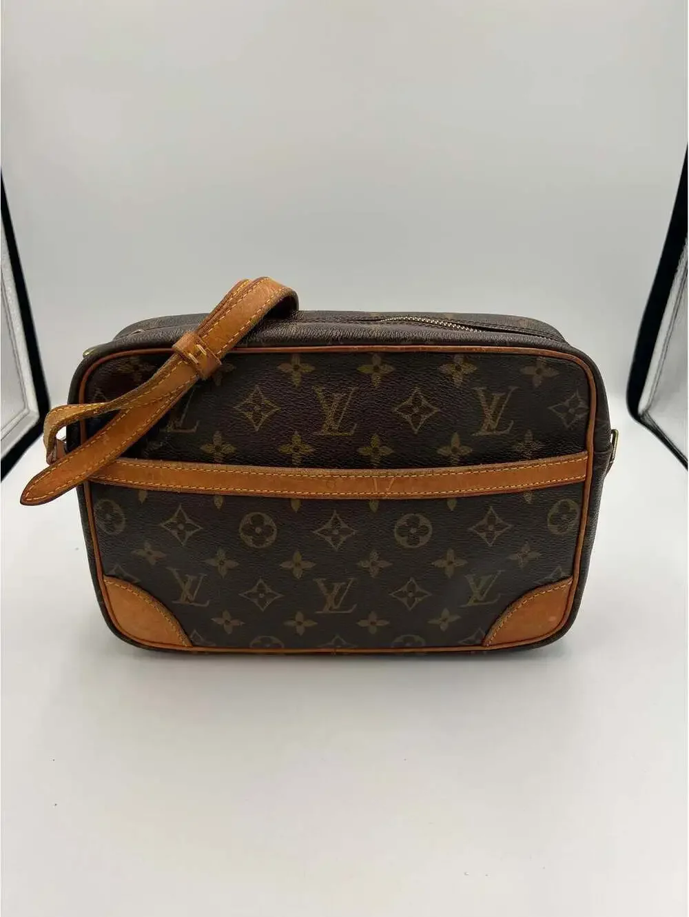 Louis Vuitton Trocadero 27 Monogram Canvas Shoulder Bag Brown